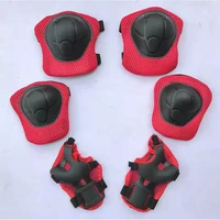 6pcsset protective gear set kids skating knee pads elbow pad wrist hand protector child cycling safety protective guards