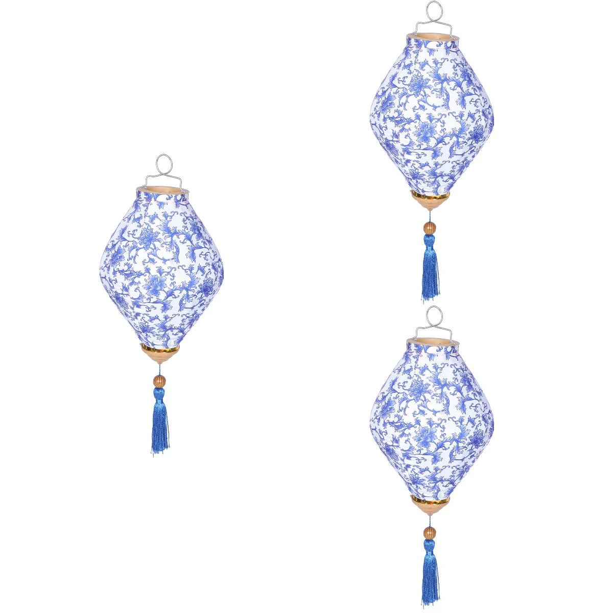 

3 Count Lantern Decoration Decorative Outdoor Holiday Hanging Celebration Chandelier Chinese Palace