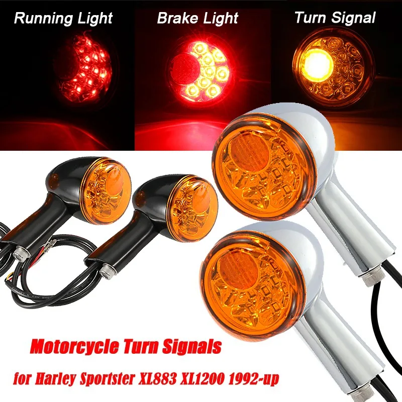 

Сигнал поворота для мотоцикла, компактная лампа для дневных ходовых огней, для Harley Sportster XL883 XL1200