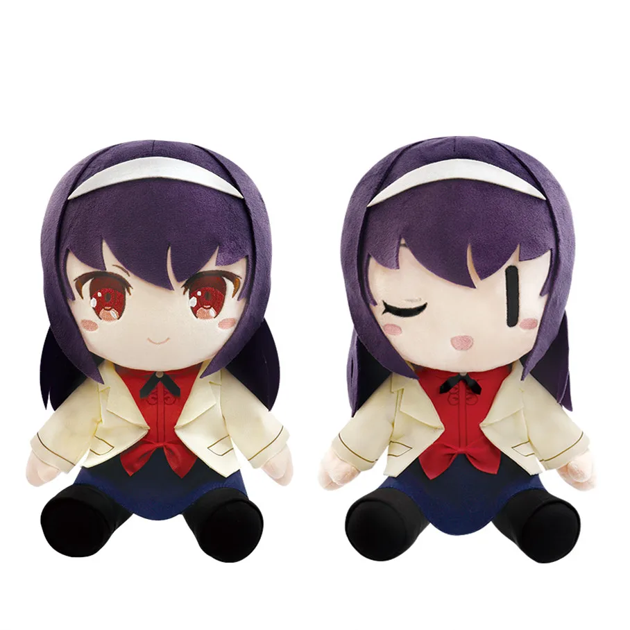 

New Cute Anime Saekano: How to Raise a Boring Girlfriend Kasumigaoka Utaha Plush For Girls Kids Stuffed Toys Children Gifts 30CM