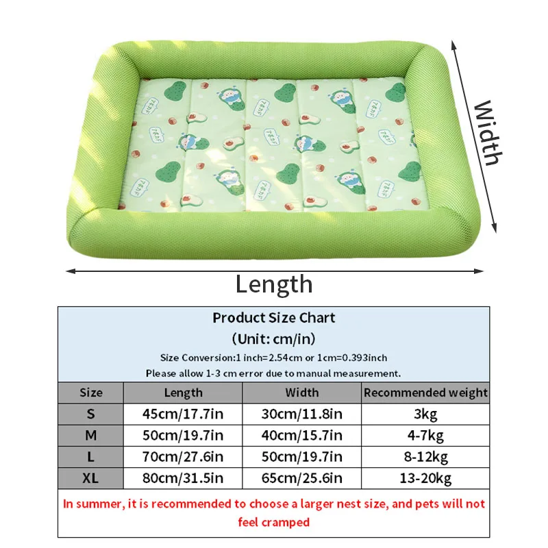 Durable Pet Dog Cooling Nest Summer Cat Kennel Sleeping Pad Puppy Breathable Ice Bed Mat Small Medium Pet Blanket Accessories images - 6