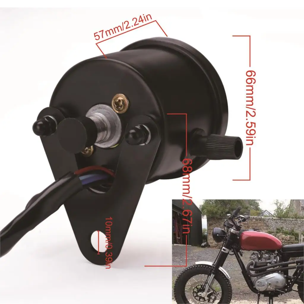 Мотоцикл 12 в двойной одометр спидометр индикатор светодиодная подсветка сигнал