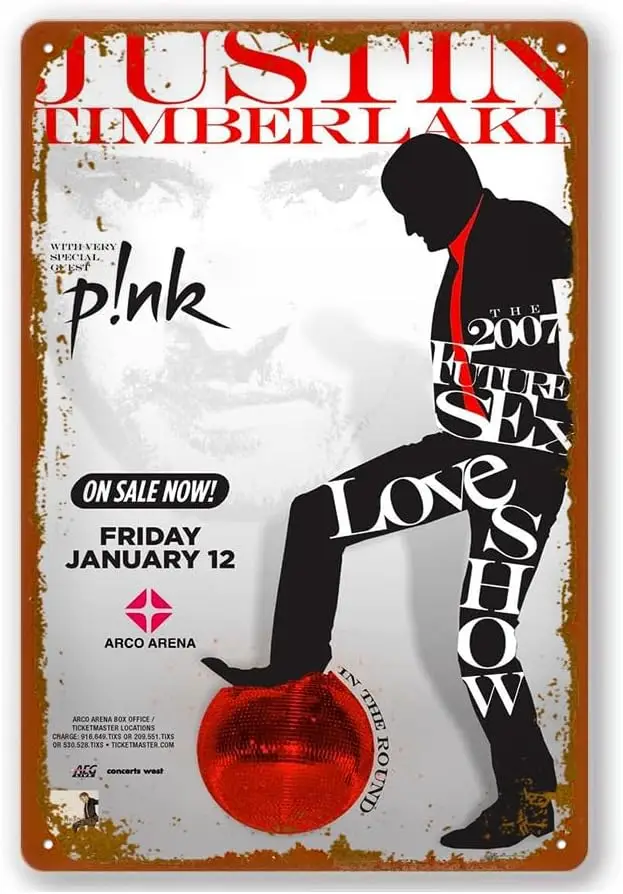 Timberlake Постер Джастина жестяной знак винтажный металлический украшение на стену