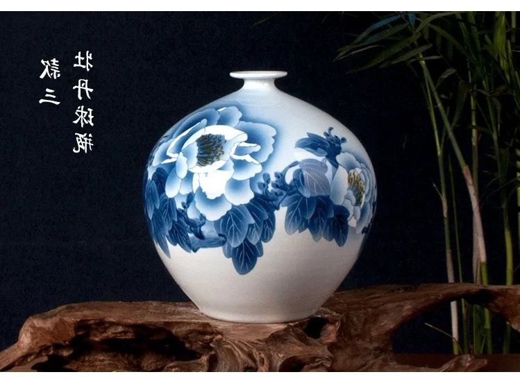 

Керамическая ваза lotus Jingdezhen с ручной росписью, бытовая ваза для акции, для презентаций