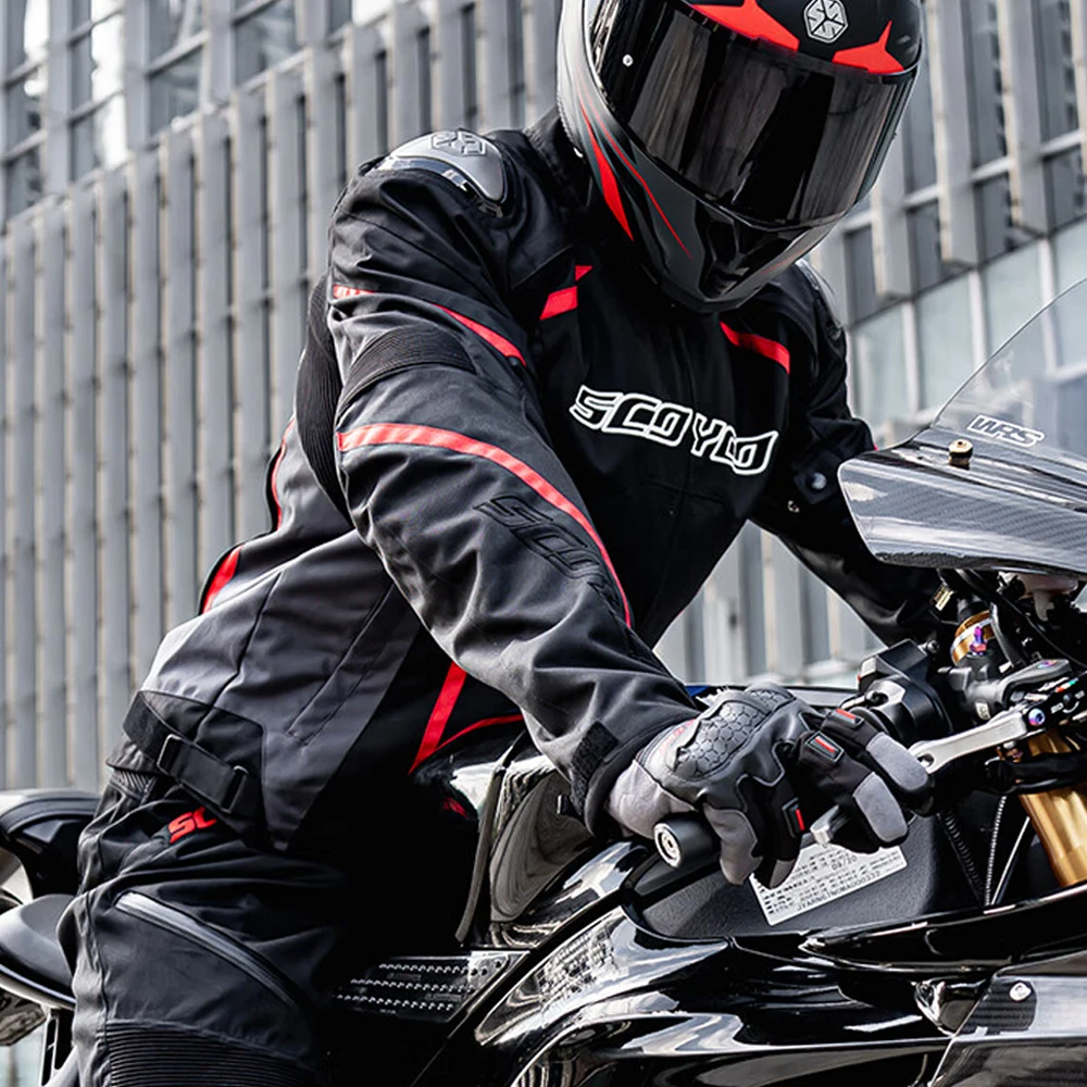 Новая куртка SCOYCO мотоциклетная водонепроницаемая для мотокросса мужская Chaqueta Moto