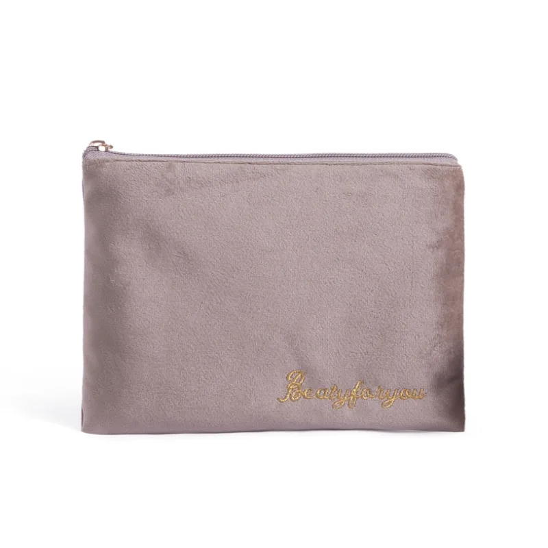 

Large Capacity Cosmetic Storage Bag Flat Bag Flannel Lipstick Bag Nordic Style Portable Travel Makeup For Women Clutch Bag TSLM1