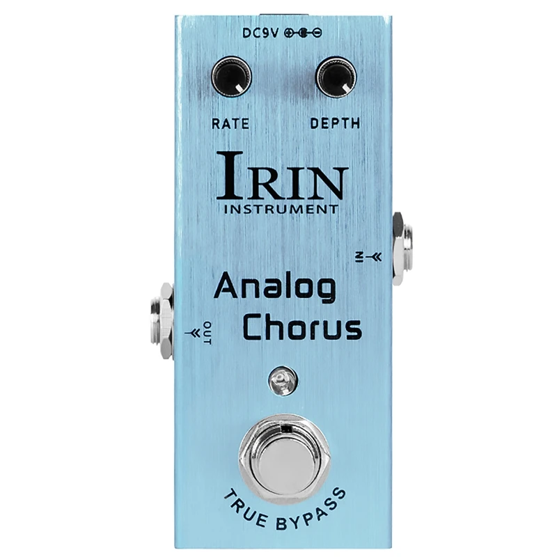 

IRIN Electric Guitar Analog Chorus Effector Chorus Professional Single Block Small Effector Brushed Blue