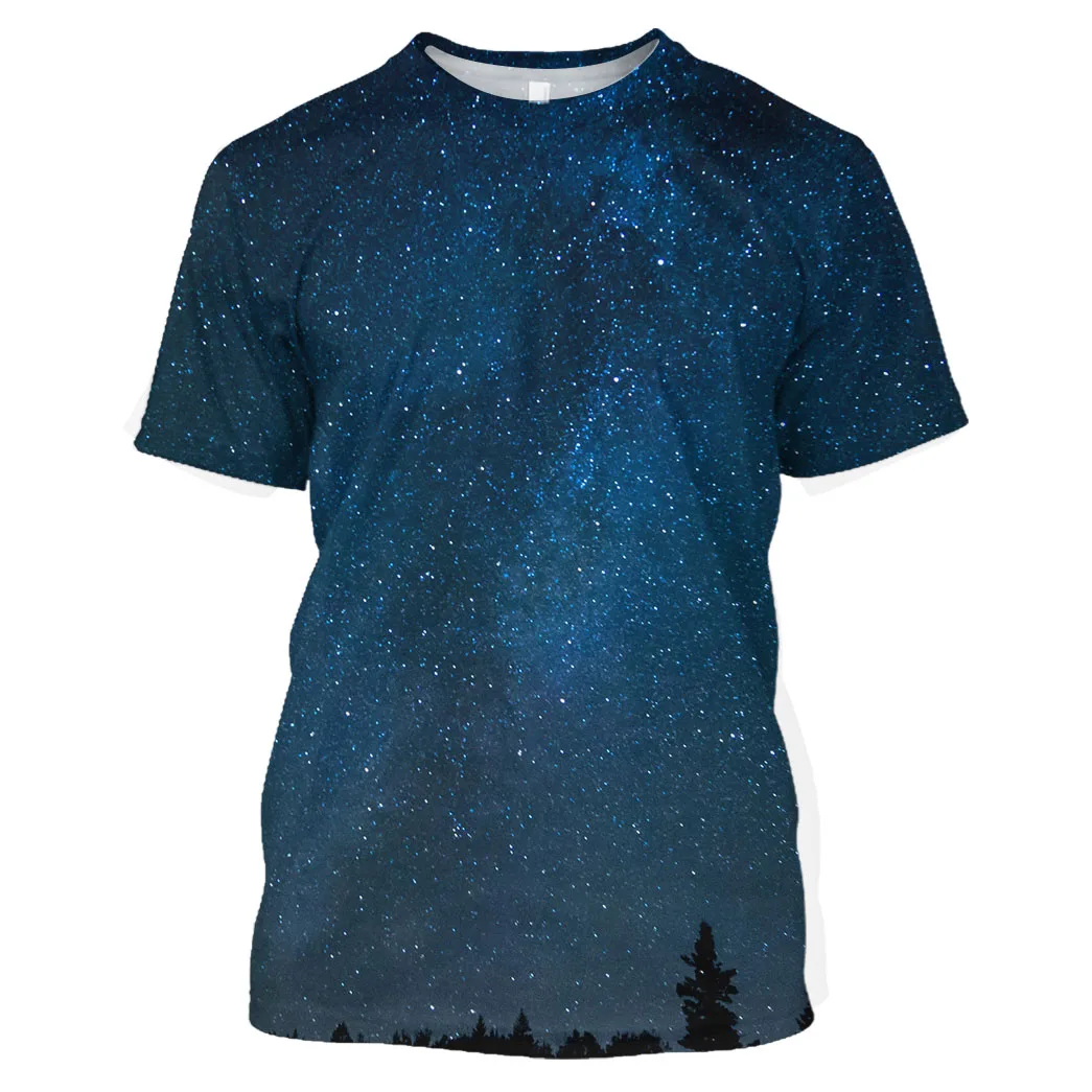 

Jumeast Men 3D Graphic T Shirt Oversized Printed T Shirts For Men Clothing Premium Starry Sky Comfortable Merchandise Streetwear