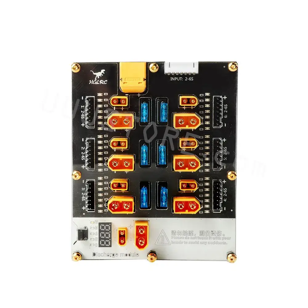 

HGLRC Thor Pro 6 Port LIPO Balance Charger Board 40A XT60 XT30 Plug 2-6S LIPO Discharger for IMAX B6 ISDT Q6 Nano HOTA D6 Pro P6