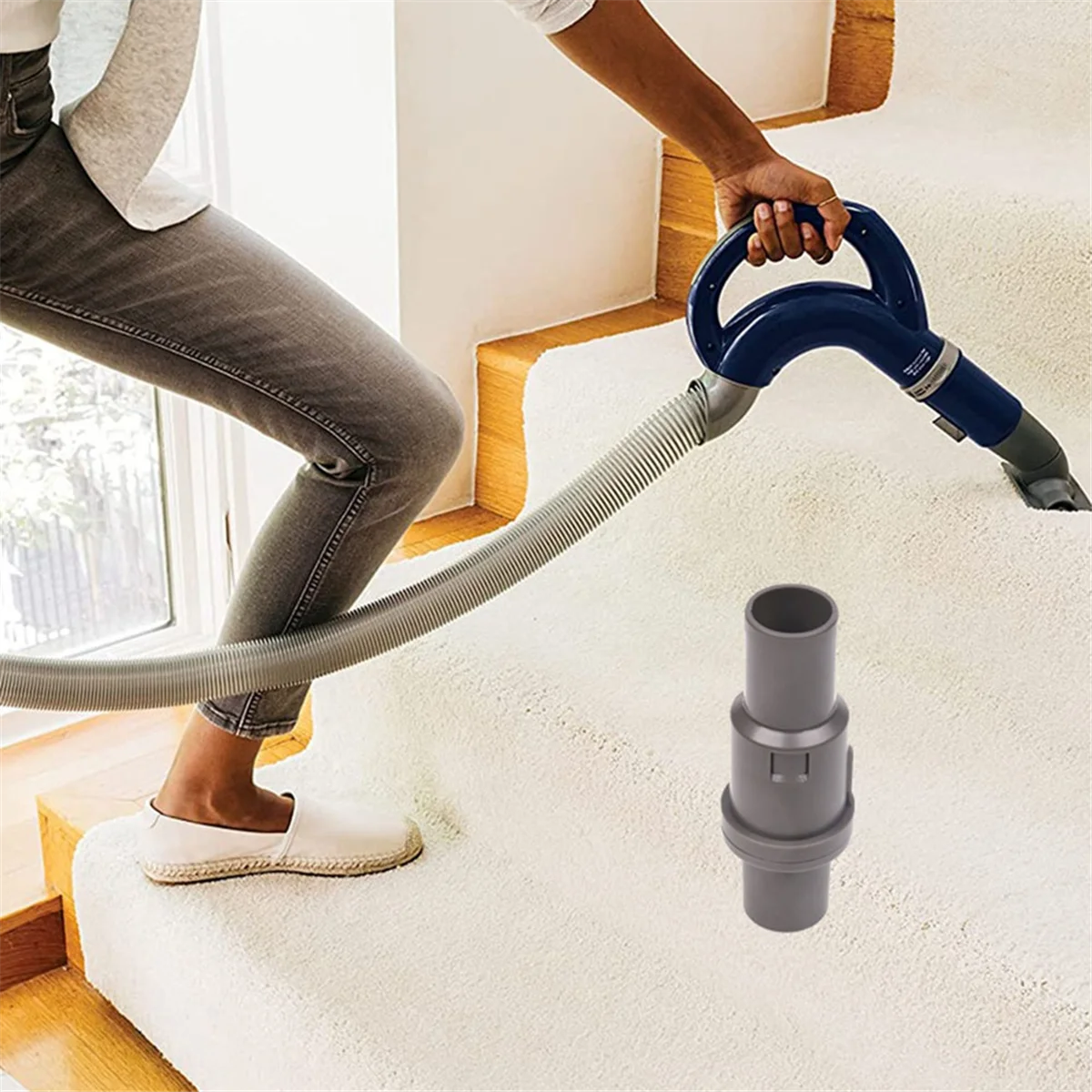 Адаптер для шланга с вакуумными насадками 32 мм и щеткой из конского волоса NV350 NV360