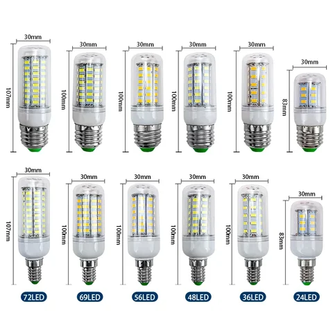 Sagra кукурузная светодиодная лампа E27 220В  SMD5730