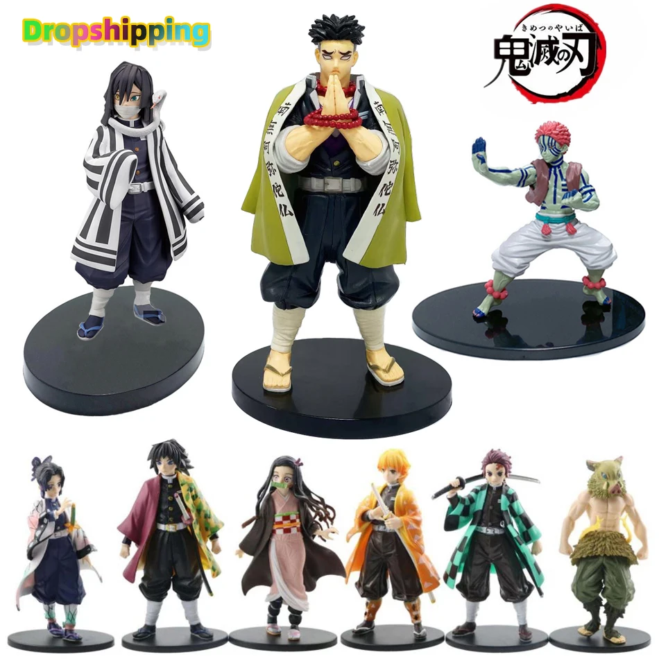 

Anime Demon Slayer Kimetsu no Yaiba figure Kamado Tanjirou Action Figure Agatsuma Zenitsu Nezuko Warrior 16CM PVC Model Toys