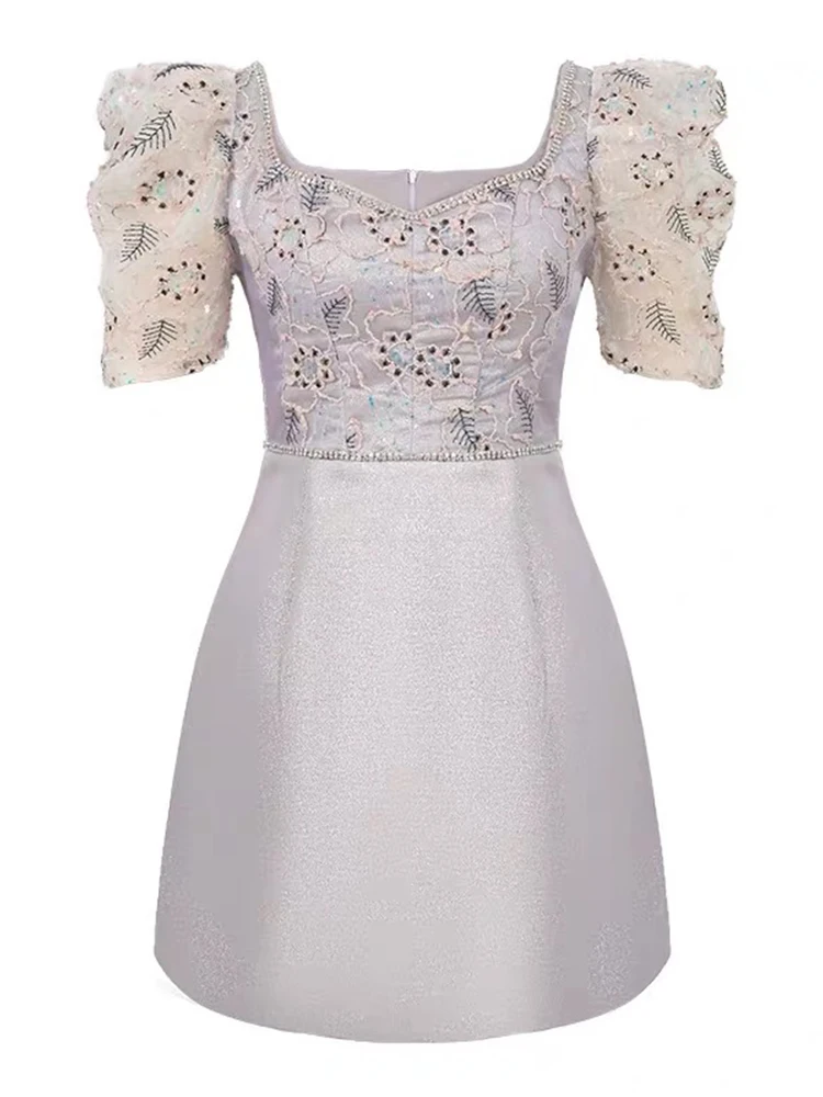 Женское блестящее вечернее платье элегантное роскошное во французском стиле