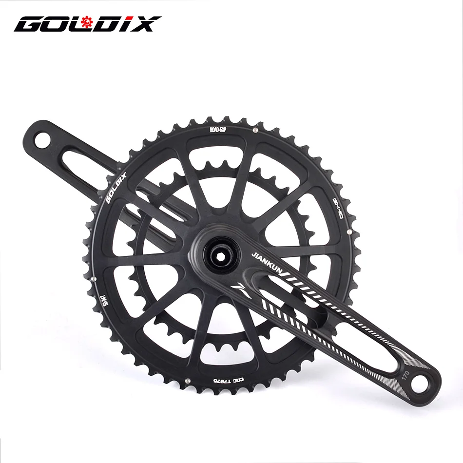 

GOLDIX ixf ROAD Cranks Arms for Bicycle Crankset Bottom Bracket ROAD cnc crankset Chainring Crown for SHIMANO SRAM mensah LTWOO