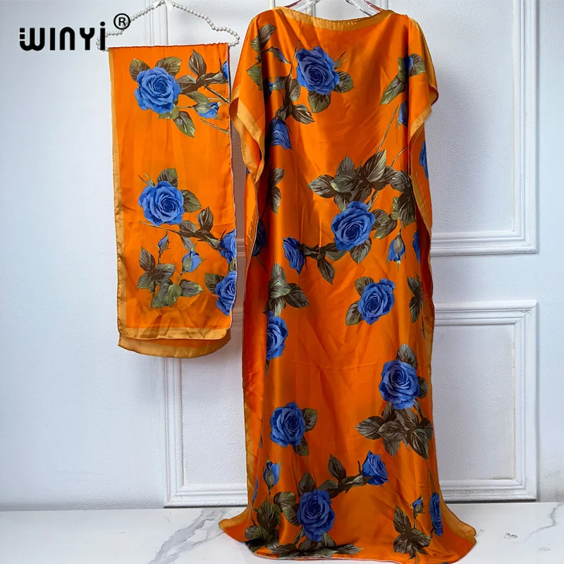 Платье женское в африканском стиле с цветочным принтом