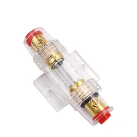 60Pcs/lot Car Audio Refit Fuse Holder 4/8 And 10 Gauge Wire With 60 AMP Fuses 60A/80A Fuse Holder For Car Audio Auto Amplifier