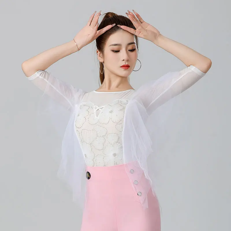 Новинка 2024 женское танцевальное платье Doubl женская модная танцевальная блузка