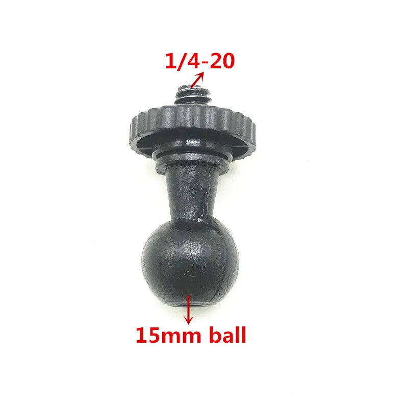 

1/4 дюймовый Адаптер для крепления на кронштейн с шаровой головкой 13 мм 15 мм 17 мм для Gopro 10/9 Insta360