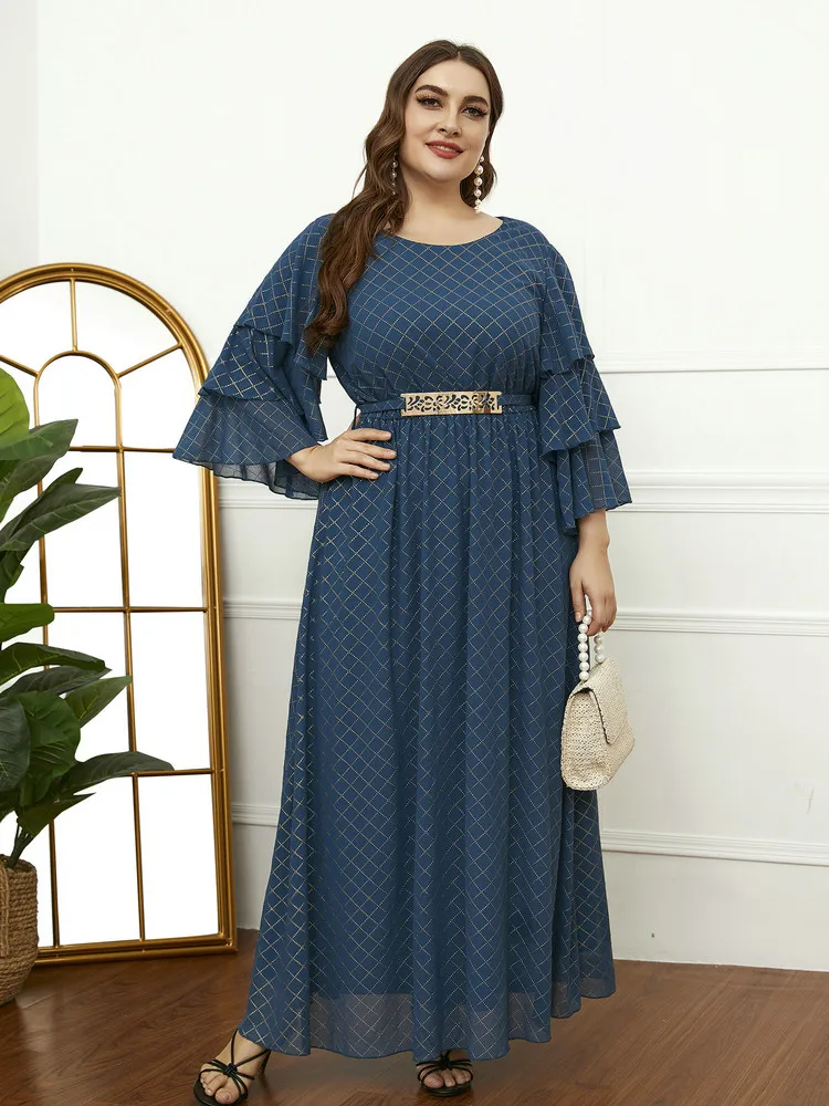 

Женское длинное платье большого размера TOLEEN, Элегантное повседневное платье большого размера для вечерние ринки, свадьбы, праздника, весна ...