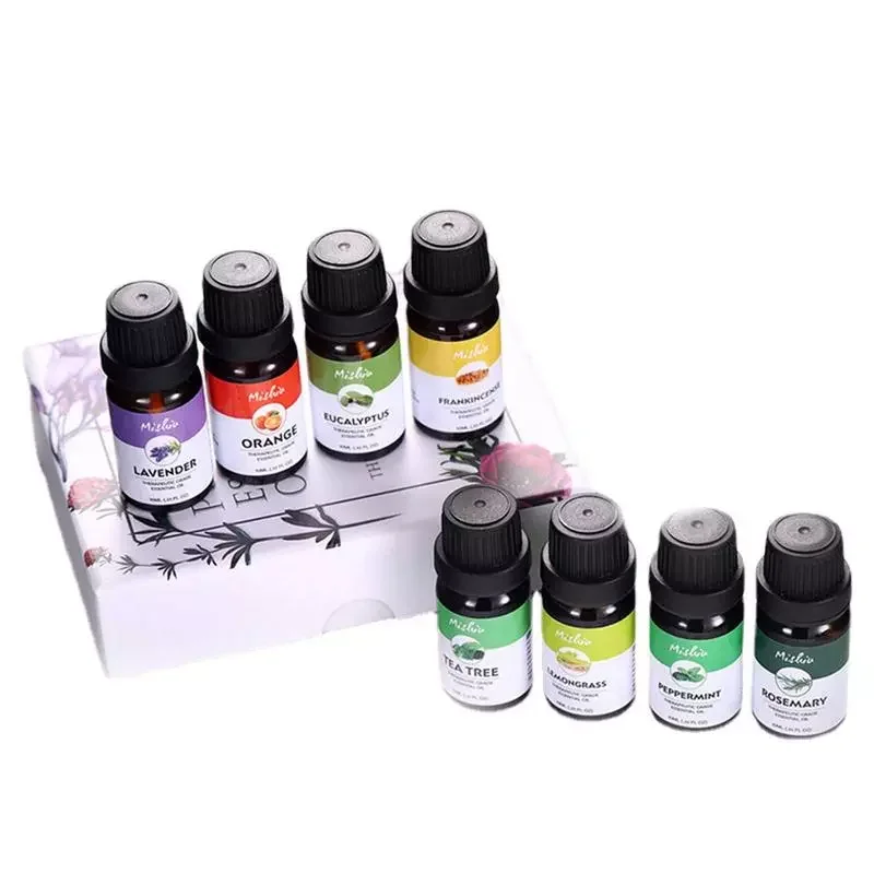 

NEW2023 Aromatherapy Oils Set Natural Essential Oils For Diffusers 8 Pack Blend Oil For Diffuser Body Massage Air Freshener Home