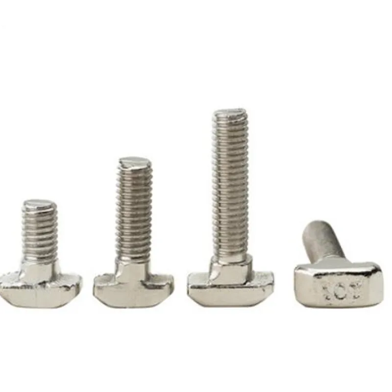 

10/5/2pcs M5 M6 M8 T Hammer Head T Bolt Aluminum Connector T Head Bolts Screws For 20/30/40/45 Aluminum Profiles