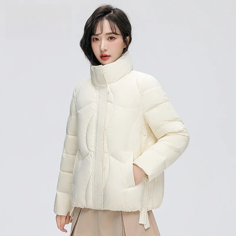 Женский пуховик Snow Flng новинка зимы 2024 маленький универсальный модный короткий с