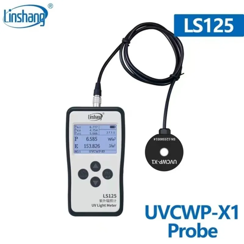 Цифровой датчик Linshang UVCWP-X1 водонепроницаемый УФ-C-зонд для LS125 измеритель мощности