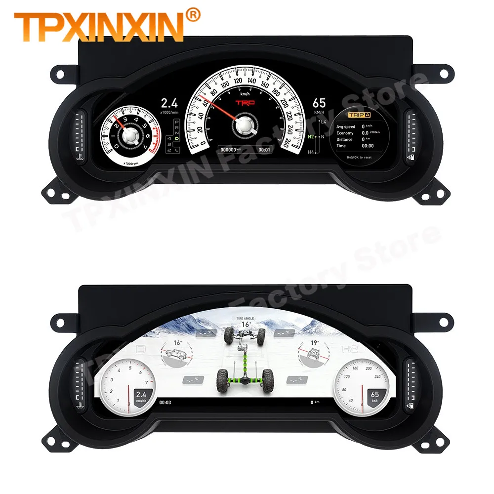 Фото Цифровая приборная панель Linux для Toyota FJ Cruiser 2008-2023: Автомобильный ЖК-дисплей, цифровая панель приборов, Carplay №5