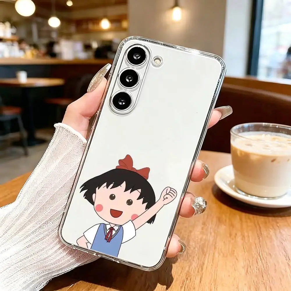Фото Чехол для телефона C-Chibi Maruko-chan для Samsung A10,12,20,21S,30,31,40,50,51,52,70,71, прозрачный чехол №2