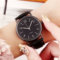 new minimalist wristwatches unisex luxury womens digital watch leather black luminou watches buckle women wristwatch gifts clock