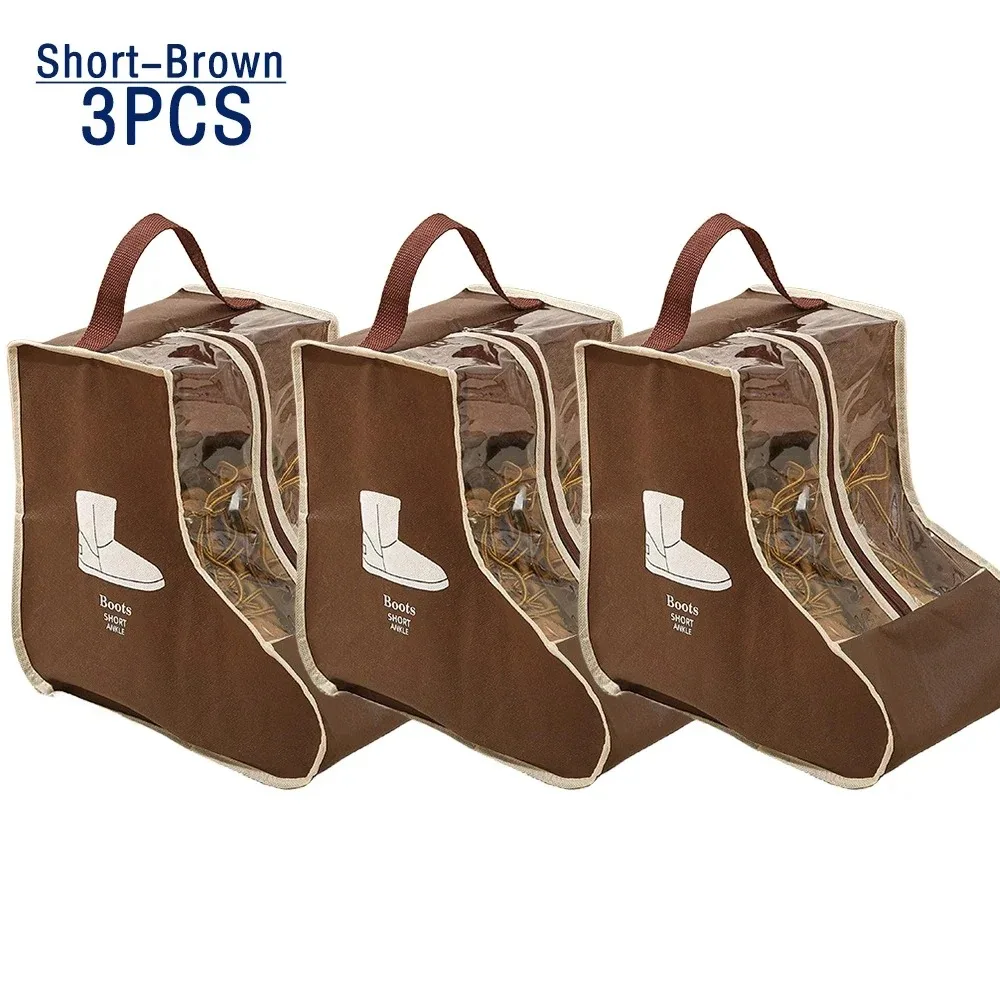 

Водонепроницаемый Пылезащитный Чехол Для Обуви, 1 Шт./3 Шт., Портативный, Большой Вместимости, Прозрачный