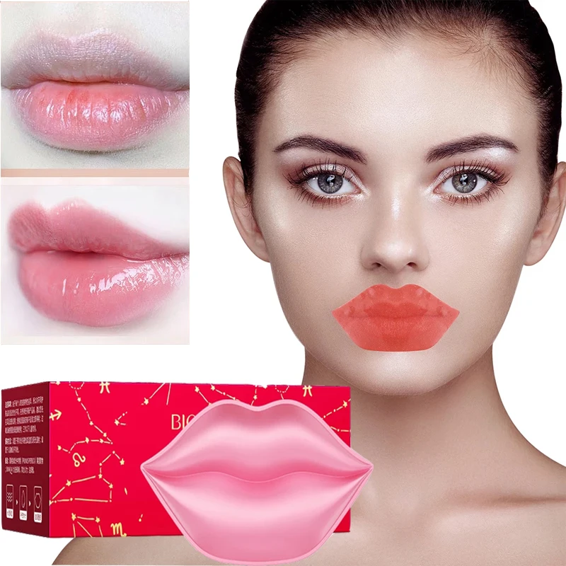 

20Pcs Lip Mask Cherry Crystal Collagen Anti-Ageing Pad Lips Masks Peel Off Moisturizing Lips Care Beauty Skin Care Product
