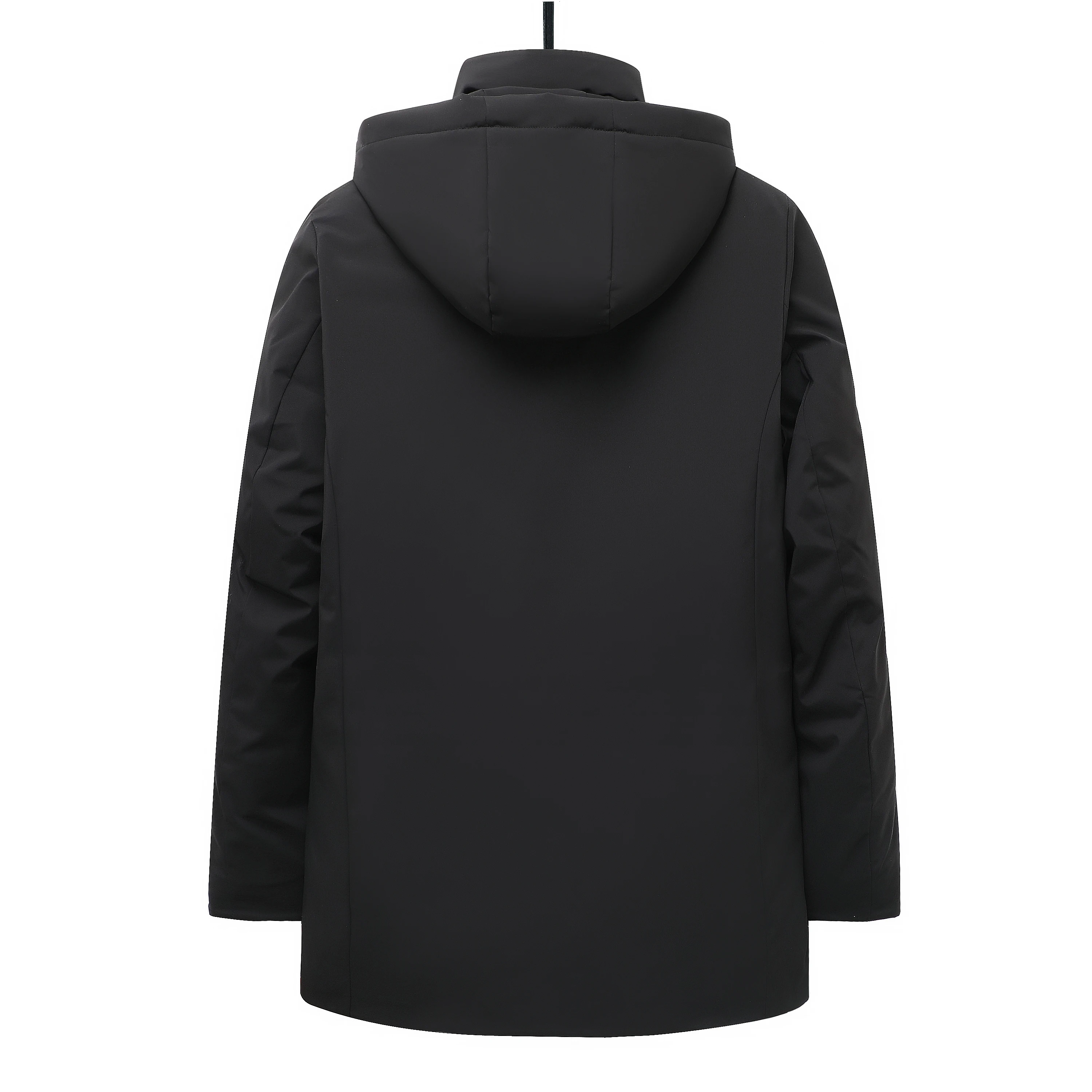 2023 New Fashion Men Duck Down Over The Knee Thicken Long Discovery Coat Couple Hooded Warm Winter Lovers' Clothes Zipper Jacket