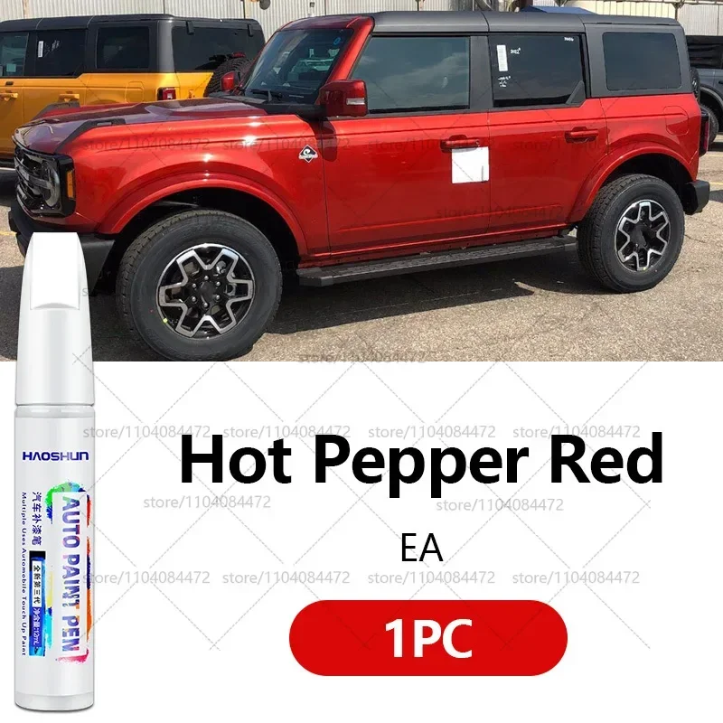 

Ручка для ремонта автомобильной краски для Ford Bronco 1966-2025 гг., аксессуары для ремонта царапин, синий LB, белый, YZ, серебристый, JS, красный EA, оранжевый