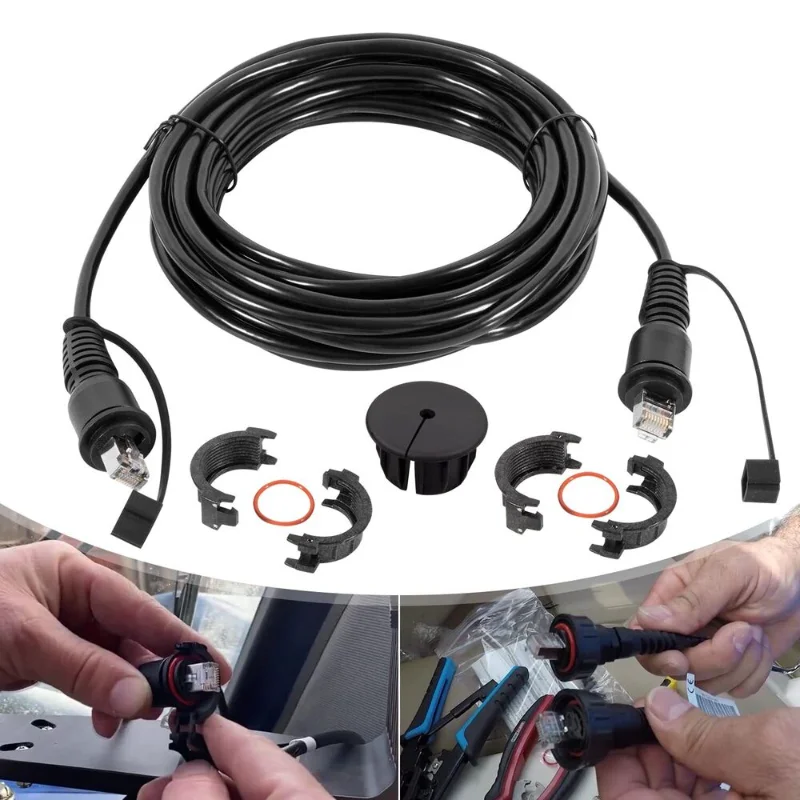 ChuangQian для морского сетевого кабеля, 20 футов, RJ45, совместим с Garmin Devices010-10551-00