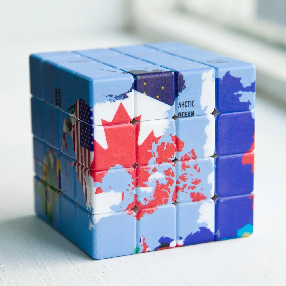 

3x3x3 National Flags Magic Cube UV Print World Flags Puzzle Cube Global Earth Maps Mark Magico Cubo 3x3 For Children