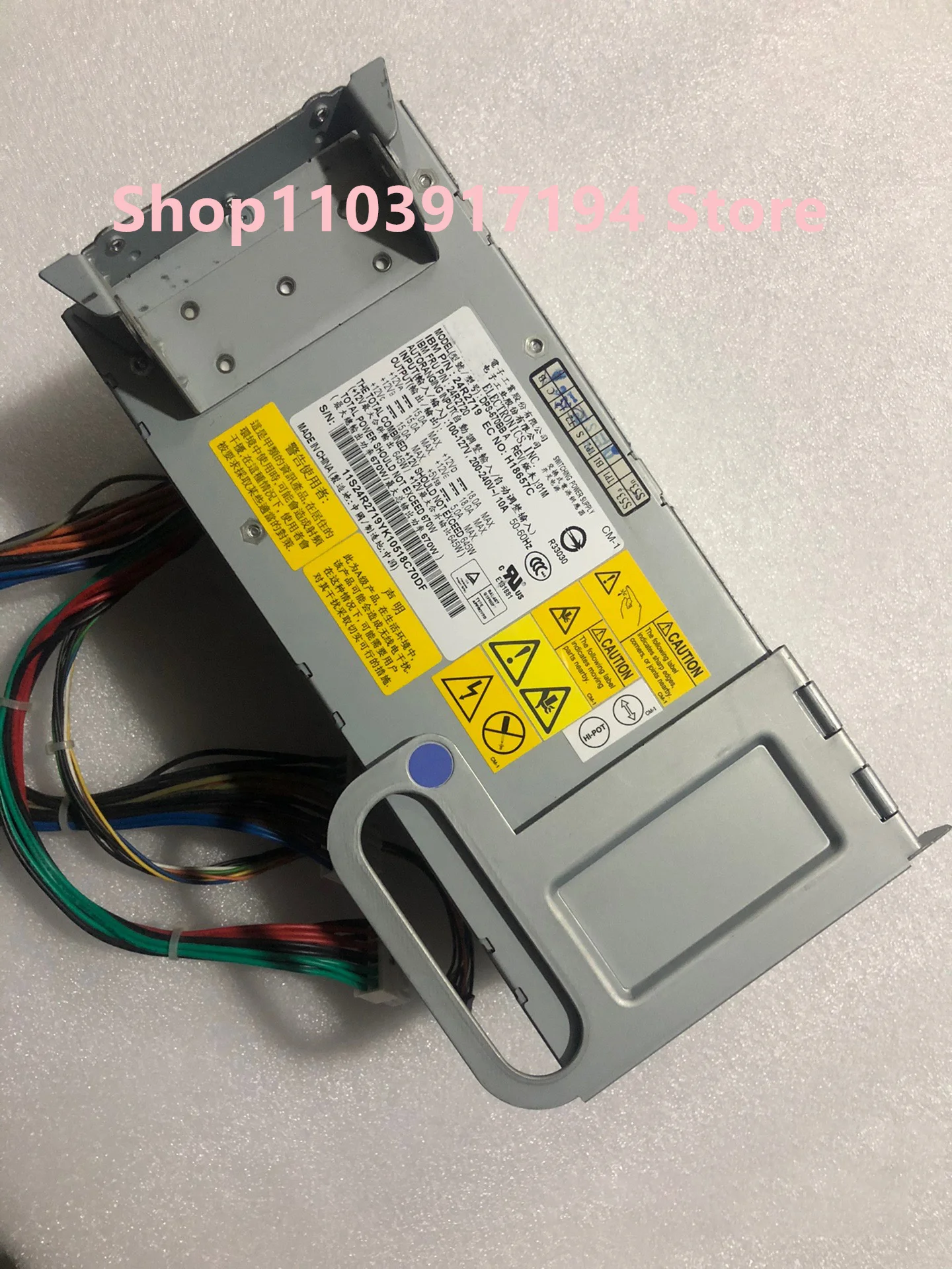 Для IBM X3400 X3500 холодный источник питания для сервера DPS-670BB A 24R2719 24R2720 670W FRU:39Y7393