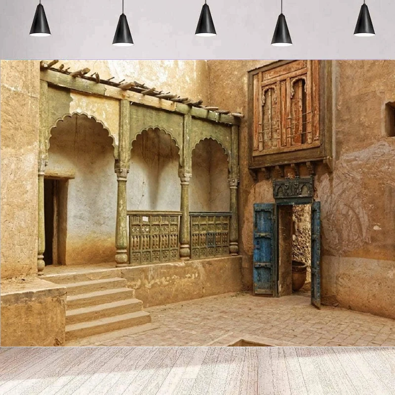 Марокко Заброшенный город фон для фотосъемки старый древний пустыниродный руинь