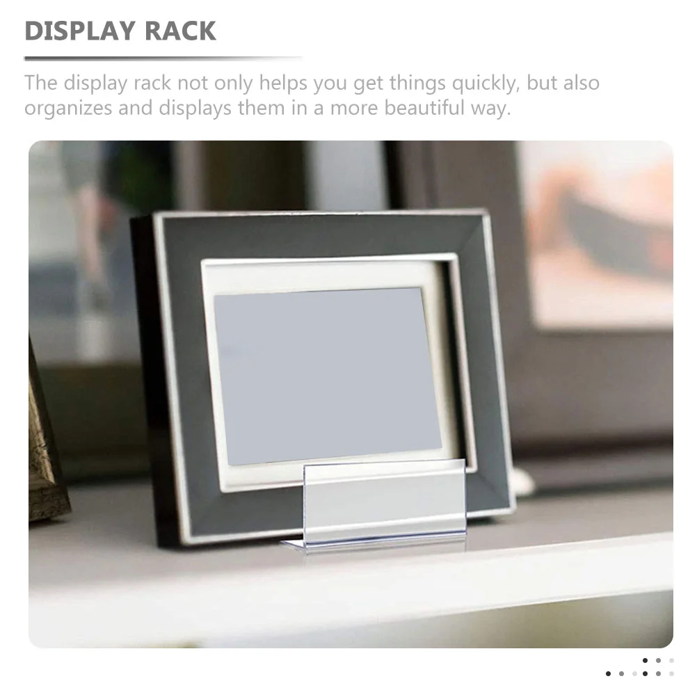 5 шт. стеллаж для выставки товаров книг книжная полка прозрачный акриловый