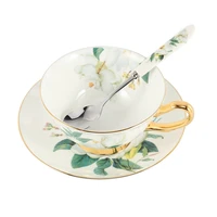 europe camellia bone coffee set british porcelain tea set ceramic pot creamer sugar bowl teatime tea cup