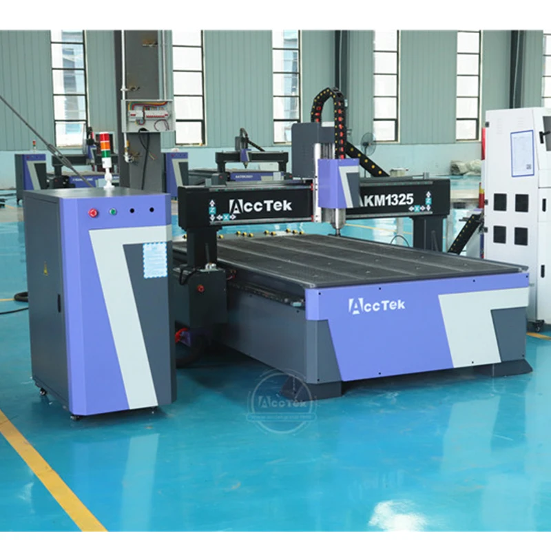 

ACCTEK CNC Router Machine For Aluminum 3 Axis CNC 1325 Wood CNC Router With T-slot Table