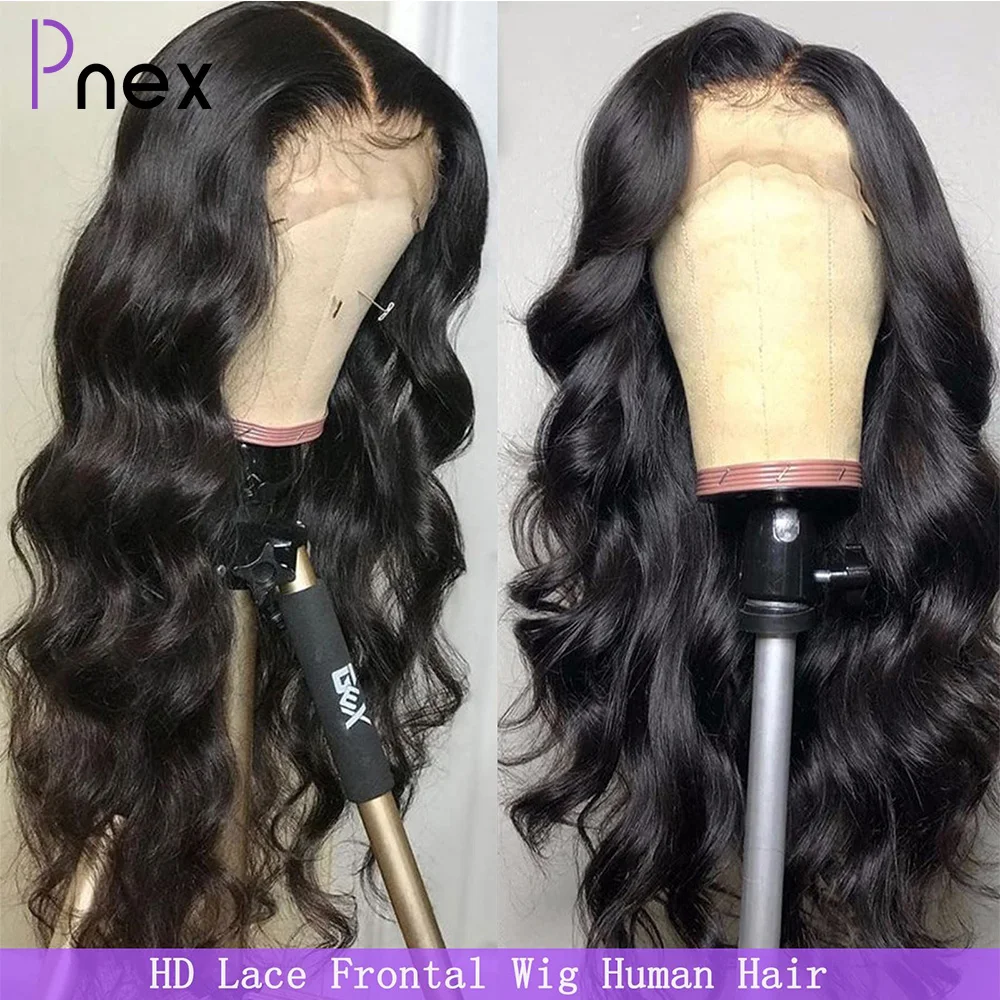 13x4 Body Wave Lace Front Human Hair Wigs 30 32 34 inch Pre Plucked Brazilian Remy Natural Human Hair Long Lace Frontal Wig