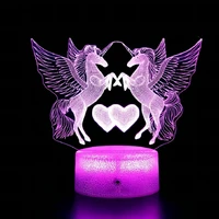 romantic love 3d acrylic usb led lamp xmas christmas decorations for childrens night light birthday valentines day bedside l