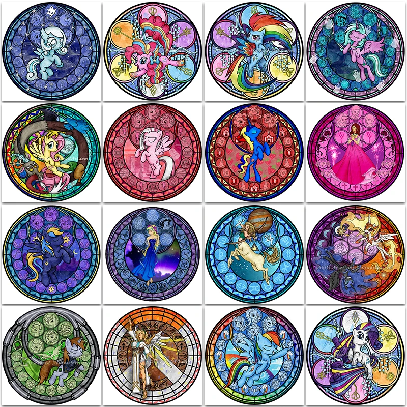 

Алмазная 5D картина «сделай сам», «Принцесса Дисней», «девочка», «Единорог», полная вышивка квадратными и круглыми стразами, вышивка крестик...