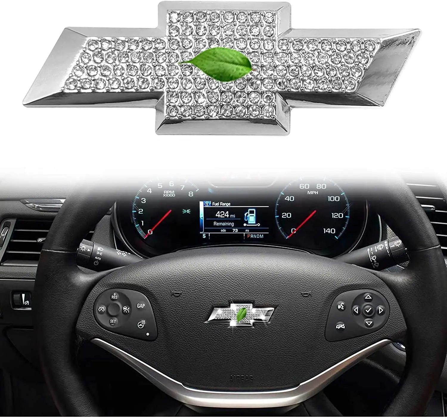 

Car Steering Wheel Sticker for Chevy Equinox Malibu Cruze Volt Blazer Silverado Suburban Tahoe Bolt Trax Spark Sonic Impala