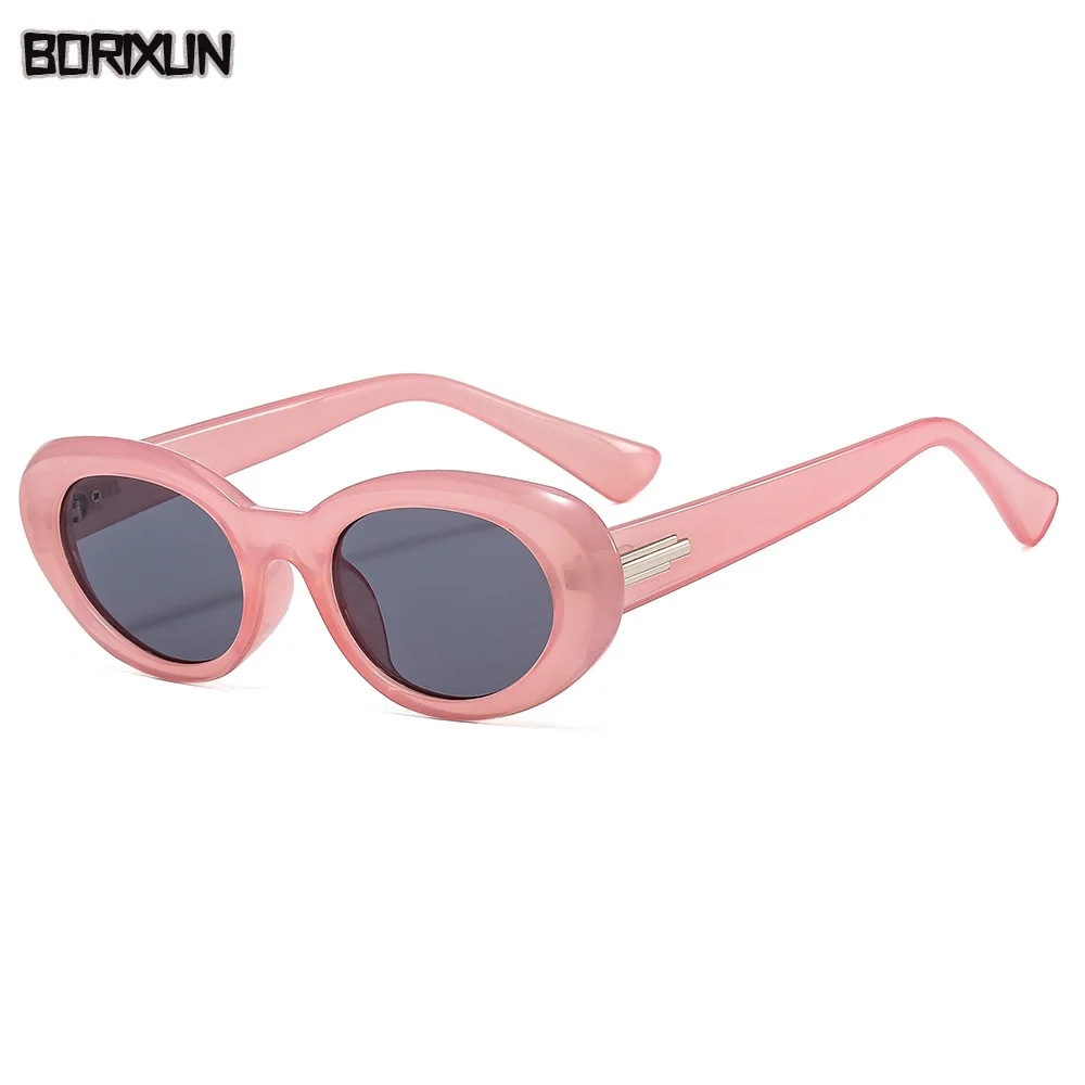 

Kurt Cobain Retro Oval Sunglasses Men Vintage Fashion Brand Sun Glasses Classic White Black Funny Cool StyleLentes De Sol Mujer