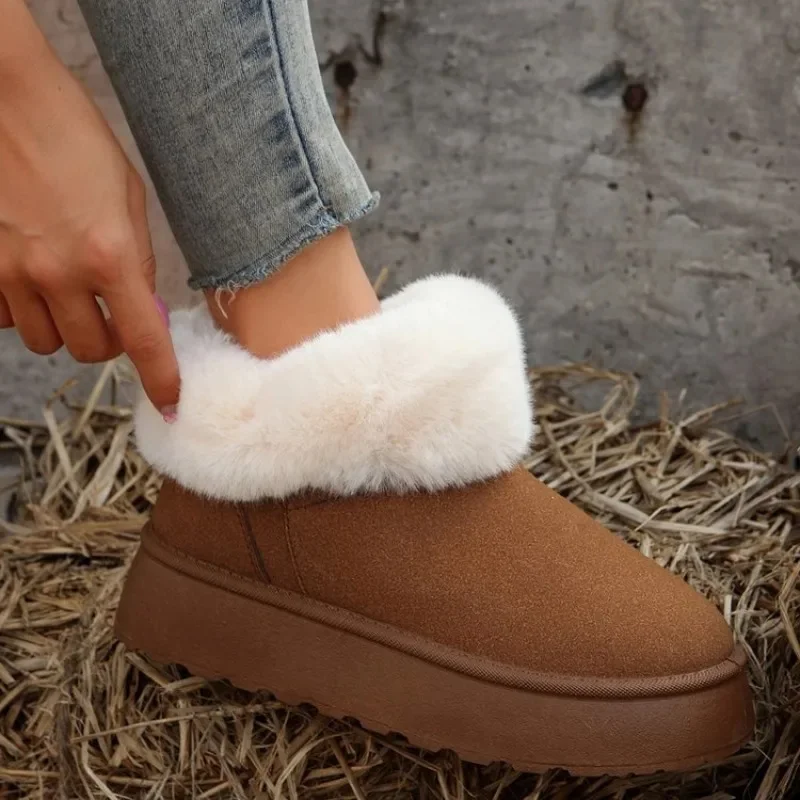 

2023 New Fashion Comprehensive Anti Slip Snow Boots Women's Mini Short Boots Warm Winter Thickened Women's Shoes