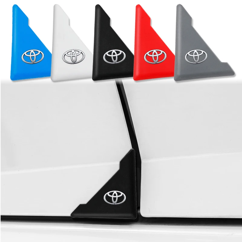 2 шт. силиконовые наклейки на двери и углы для Toyota Corolla Camry RAV4 Yaris Avensis