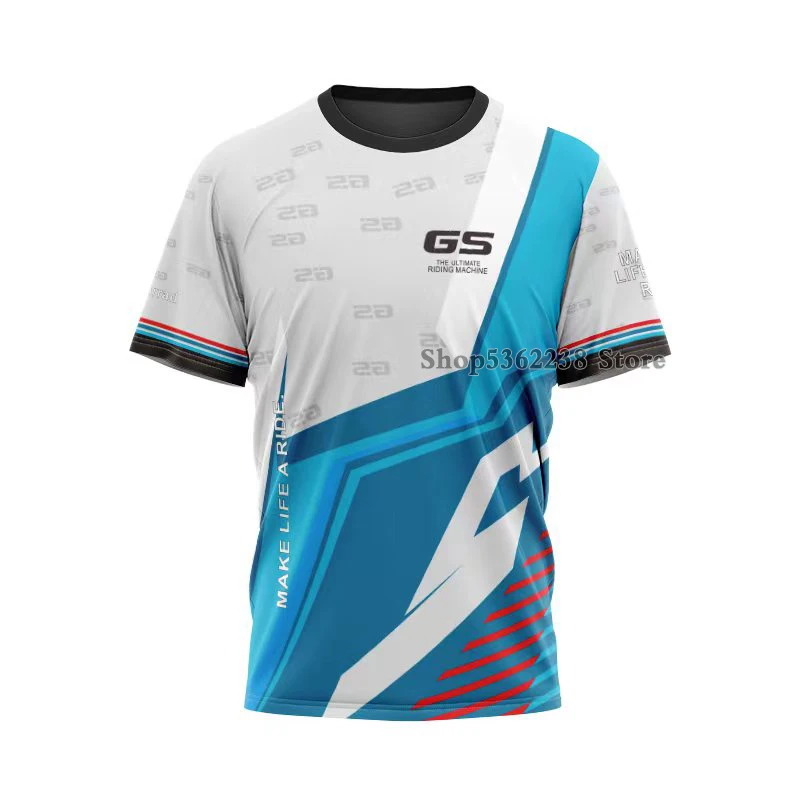 

For BMW R1250 G310 F750 F850 GS T-shirt Summer 2022 Motorrad Water Bird Motorcycle Motorsport ADVENTURE Racing Riding Quick Dry