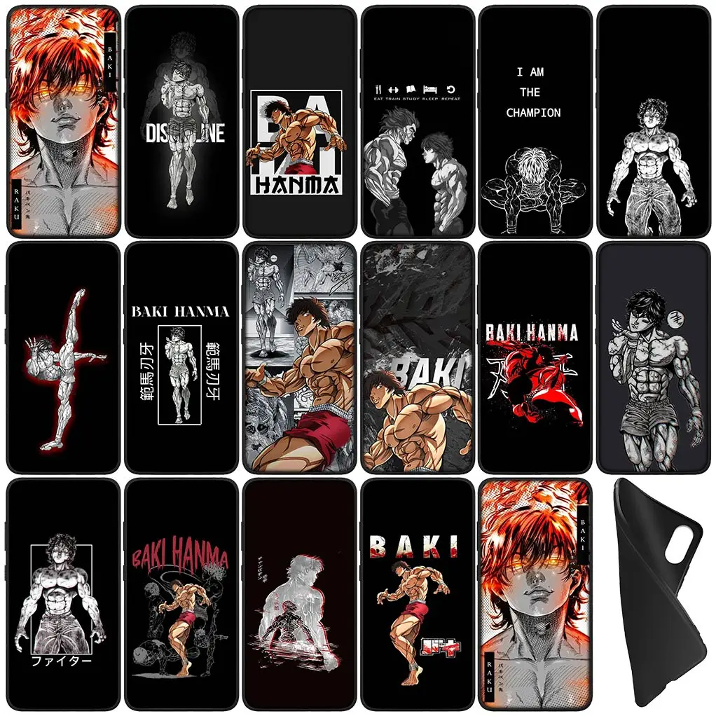 Чехол для телефона Baki с рисунком аниме Hanmas OPPO A17 A15 A16 A3 Pro A40 A60 A80 A79 A95 A94 A74 A78 A58 A38 A57 4G